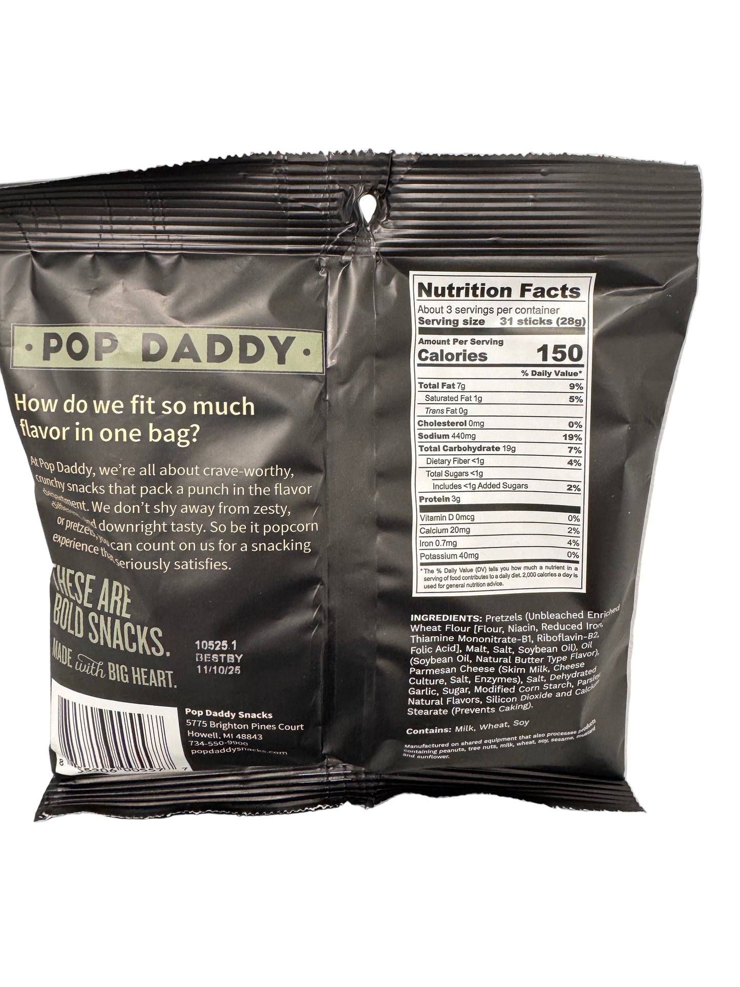 Pop Daddy Pretzels - Garlic Parmesan