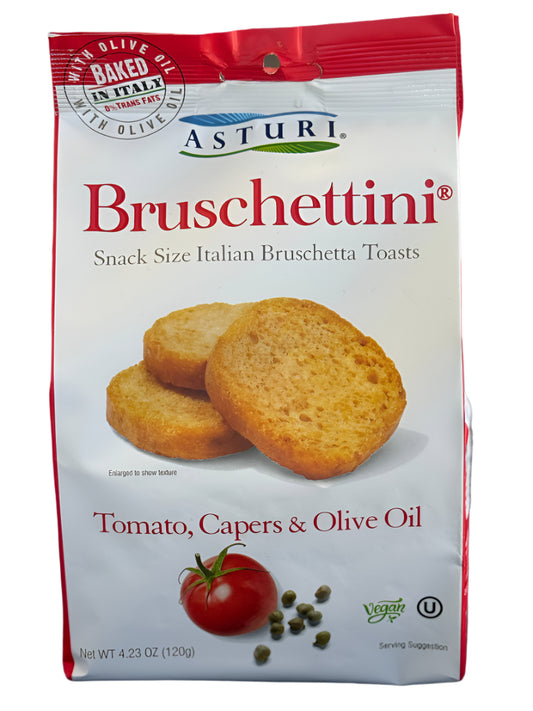 Bruschettini Tomato, Capers & Olive Oil