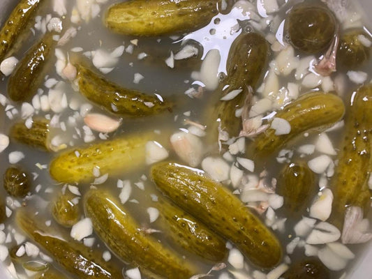 Super Garlicky Pickles